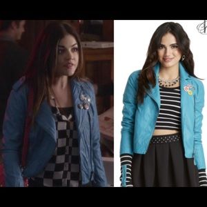 Blue Leather Jacket (not real leather)